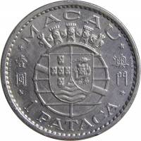 (№1980km6a) Монета Макао 1980 год 1 Pataca